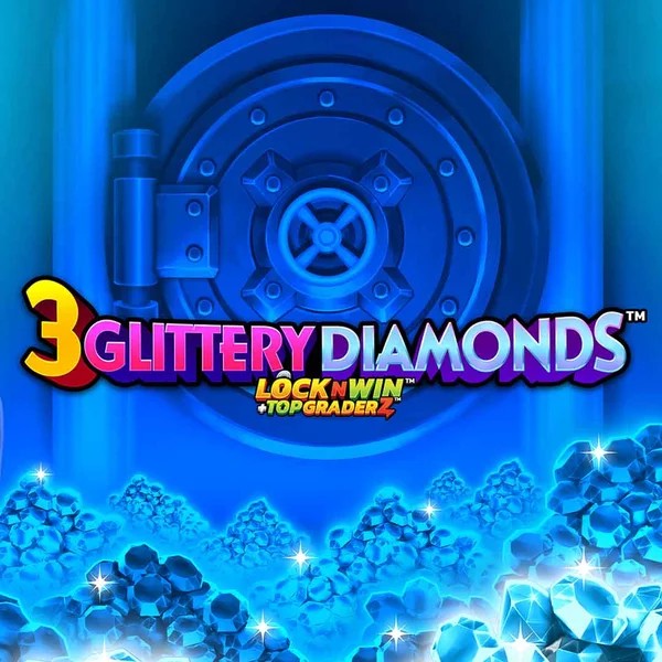 Logo of 3 Glittery Diamonds from PearFiction Studios at Gama Casino