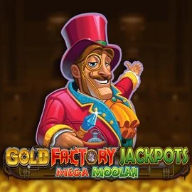 Enjoy Gold Factory Jackpots Mega Moolah by Aurum Signature Studios – logo hosted on gamacasino.eu
