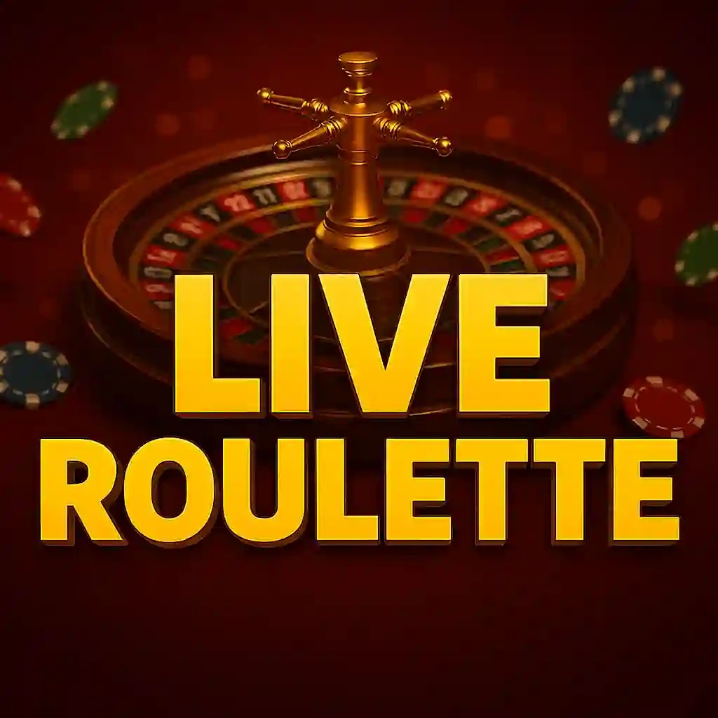 Live Roulette logo – Live Casino by Evolution at Gama Casino