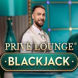 Privé Lounge Blackjack online game logo by Pragmatic Play on gamacasino.eu